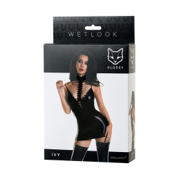 Votre site Erotique Fruits Défendus Ivy Robe Wetlook Noir