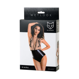Votre site Erotique Fruits Défendus Kiara Body wetlook noir et