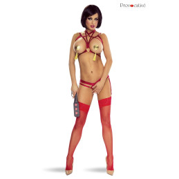 Votre site Erotique Fruits Défendus Slip Ouvert Harnais Rouge