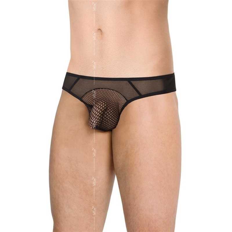 Votre site Erotique Fruits Défendus String noir résille devant