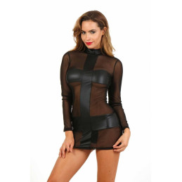 Votre site Erotique Fruits Défendus Robe Micro Résille Noir