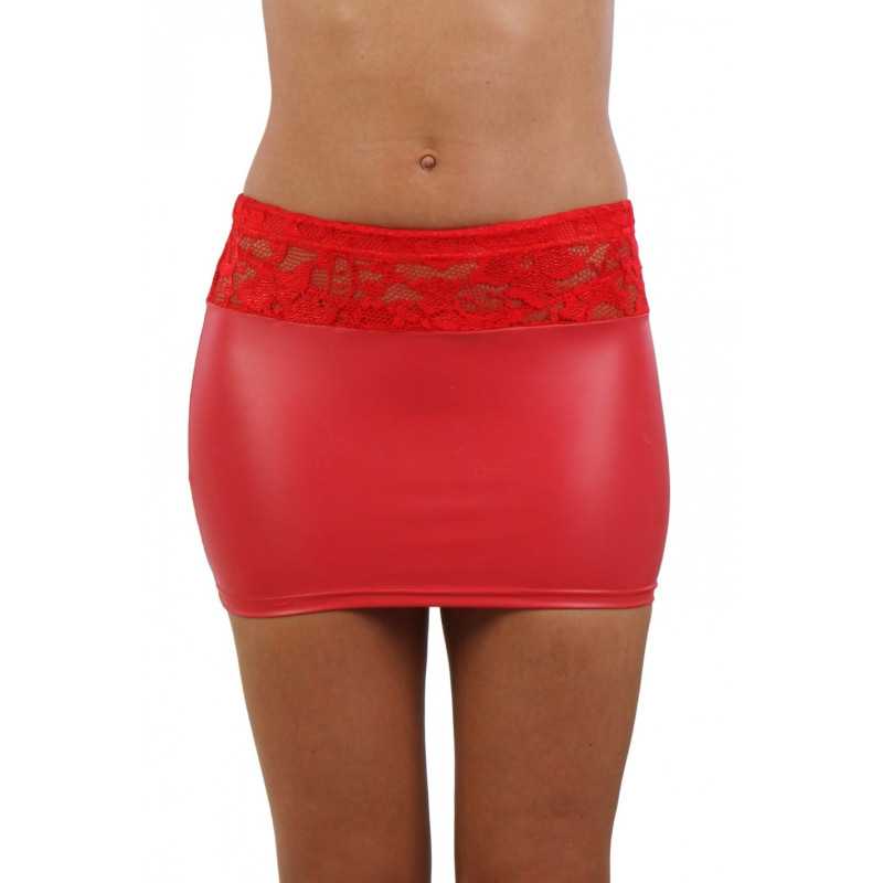 Votre site Erotique Fruits Défendus Jupe Wetlook Taille Dentelle