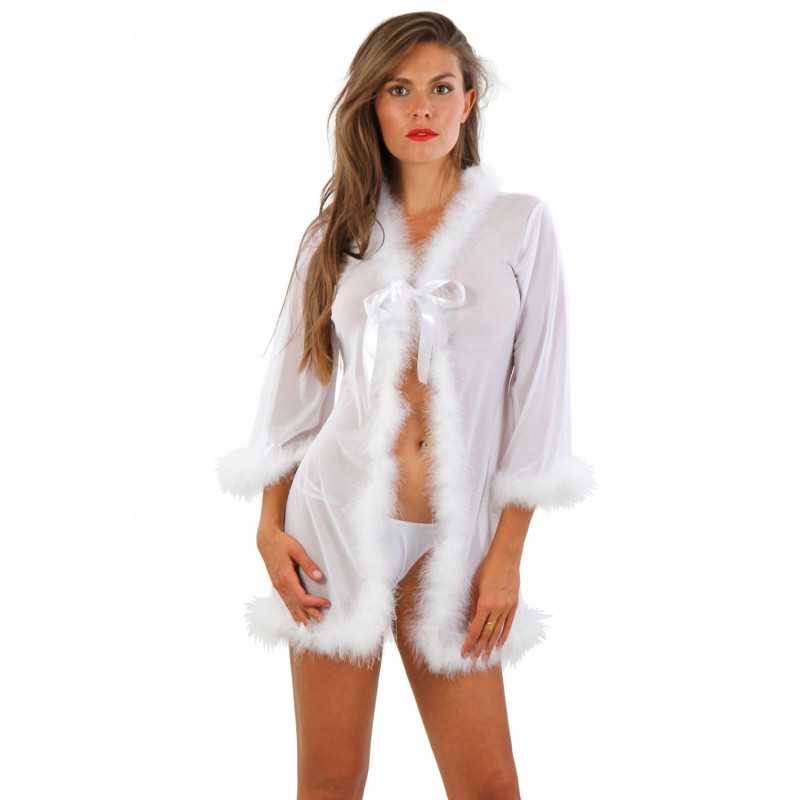 Votre site Erotique Fruits Défendus Kimono bordé de duvet