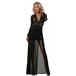 Votre site Erotique Fruits Défendus Robe Longue Micro Résille