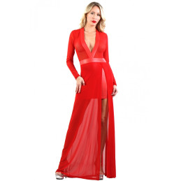 Votre site Erotique Fruits Défendus Robe Longue Micro Résille