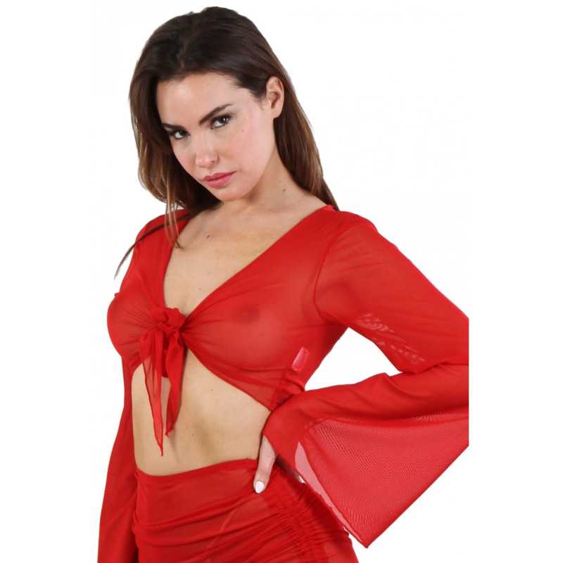 Votre site Erotique Fruits Défendus Top voile transparent nouer