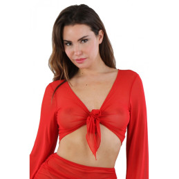 Votre site Erotique Fruits Défendus Top voile transparent nouer