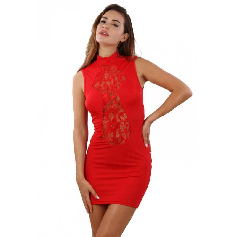 Votre site Erotique Fruits Défendus Robe Opaque dentelle devant
