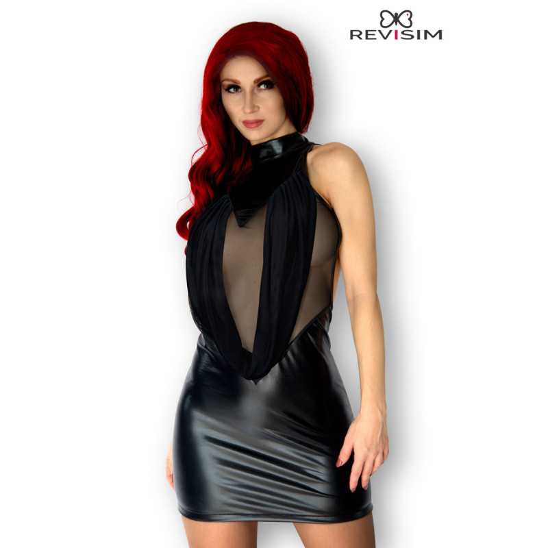 Votre site Erotique Fruits Défendus Luna Robe Noire Wetlook et