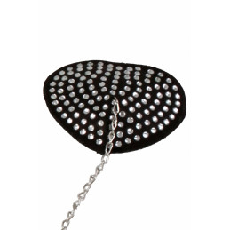 Votre site Erotique Fruits Défendus Nipple Coeur Noir Strass et