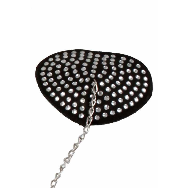 Votre site Erotique Fruits Défendus Nipple Coeur Noir Strass et