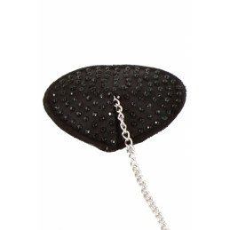 Votre site Erotique Fruits Défendus Nipple Coeur Noir Strass et