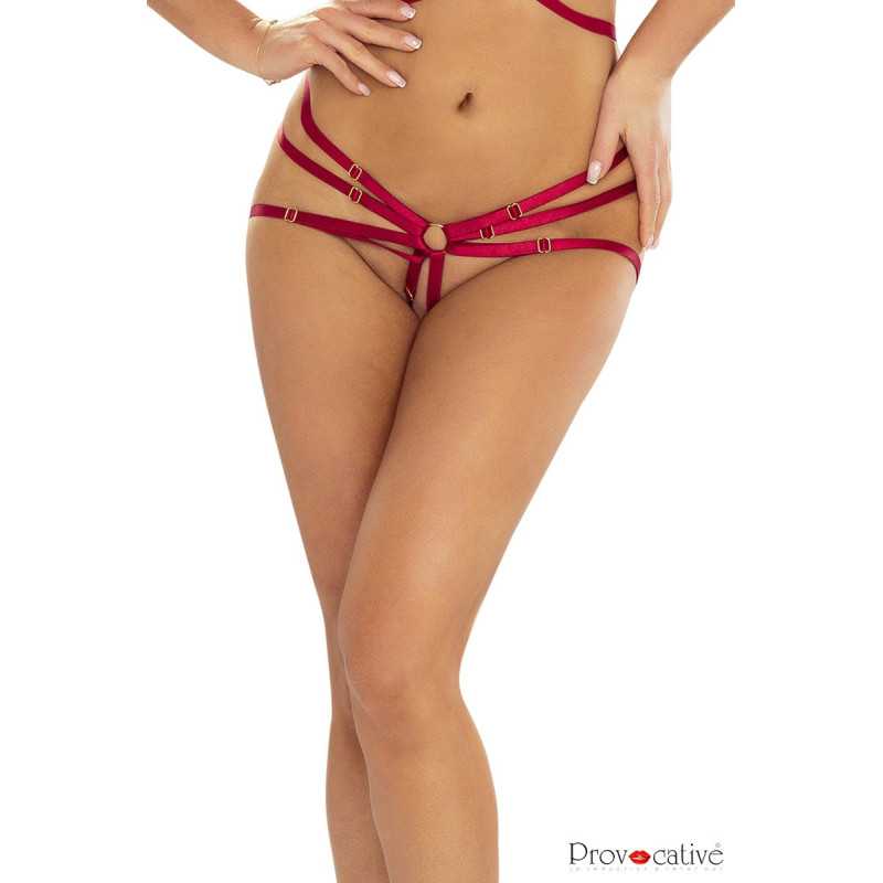 Votre site Erotique Fruits Défendus Slip Ouvert Harnais satiné