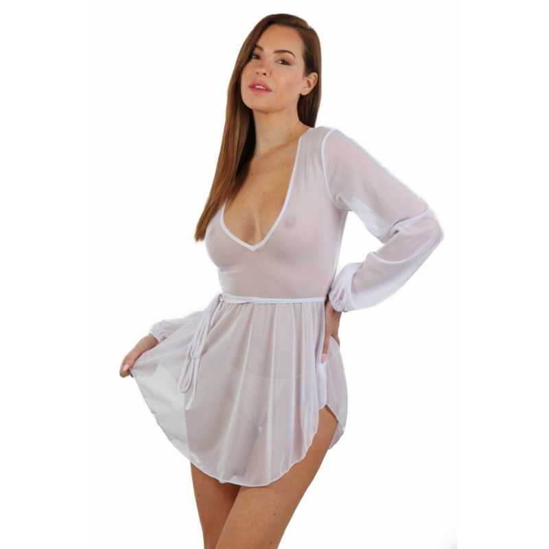 Votre site Erotique Fruits Défendus Robe transparente manches
