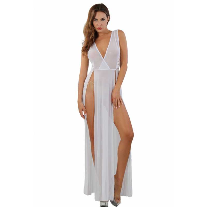 Votre site Erotique Fruits Défendus Robe longue micro résille
