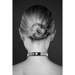 Votre site Erotique Fruits Défendus Collier Noir et Strass Ras