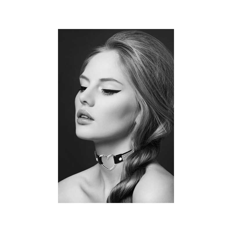 Votre site Erotique Fruits Défendus Collier Noir et Strass Ras